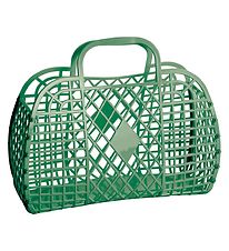 Sun Jellies Mini Folding Basket - 15x6x13 cm - Retro - Olive