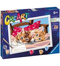 Ravensburger CreArt Maalaussarja - Kaksi pehmoista kissaa