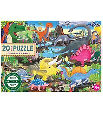 Eeboo Puzzle Game - 20 Bricks - Dinoland