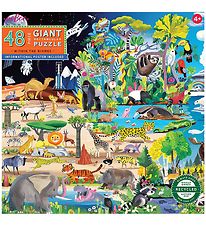 Eeboo Puzzel - 48 Bakstenen - Dierenlandschappen