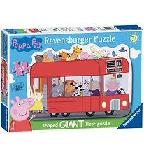 Ravensburger Puzzle Game - 24 Bricks - Peppa Pig - Shaped Bus