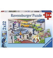 Ravensburger Puzzle Game - 2x12 Bricks - Blue Lights On The Way