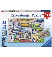Ravensburger Púsluspil - 2x12 Kubbar - Blue Lights On The Way