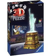 Ravensburger 3D Puzzle - 120 Briques - Statue de Liberty Nuit