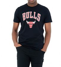 New Era T-Shirt - Chicago Bulls - Schwarz