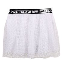 Karl Lagerfeld Skirt - Organic Vision - White w. Logos