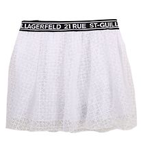 Karl Lagerfeld Rok - Organic Visie - Wit m. Logo's