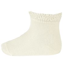 Condor Socks w. Lace edge - Beige