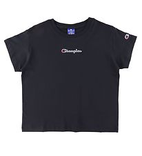 Champion Fashion T-Shirt - Noir av. Logo