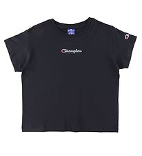 Champion Fashion T-Shirt - Zwart m. Logo