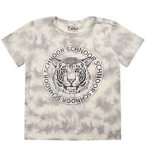 Petit Stadt Sofie Schnoor T-Shirt - Julius - Warm Grey m. Tiger