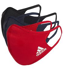 adidas Performance Masque Facial - 3 Pack - Noir/Rouge