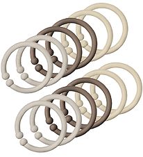 BIBS Links/Loops - 12-Pack - Sand/Vanilla/Dark Oak