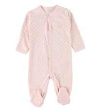 Livly Jumpsuit w. Footies - Saturday Simplicity - Baby Pink/Gold