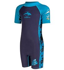 Konfidence Coverall Swimsuit - UV50 + - Palm Maui Blue