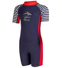 Konfidence Coverall Swimsuit - UV50 + - Hamptons Blue Stripe