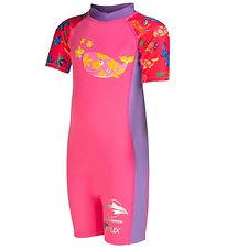 Konfidence Coverall Swimsuit - UV50 + - Pink/Yellow Joni
