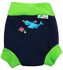 Konfidence Swim Diaper - UV50+ - Swim Nappy - Navy/Lime Fergal