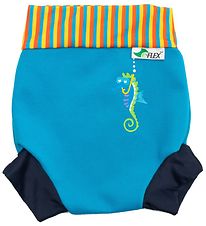 Konfidence Zwemluier - UV50+ - Zwemmen Nappy - Cyaan/Stripe Zee