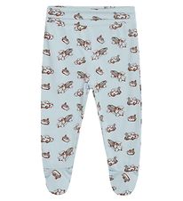 Hust and Claire Leggings w. Footies - Lani - Blue Print