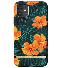 Richmond & Finch Etui - iPhone 11 - Oranje Hibiscus