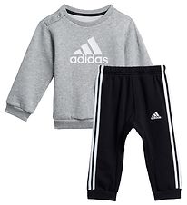 adidas Performance Sweatset - Bos - Gråmelerad/Vit