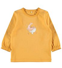 Name It Pullover - NbfFenja - Ochre m. Wal