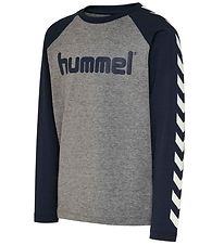 Hummel Genser - hmlBoys - Navy/Grå Melert