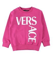 Versace Collegepaita - Logo - Fuchsia/Valkoinen