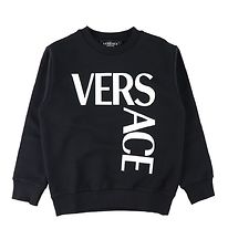 Versace Sweatshirt - Logo - Zwart/Wit