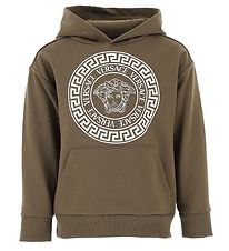 Versace Kapuzenpullover - Greca/Medusa - Khaki/Wei