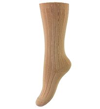 Condor Chaussettes Hautes - Rib - Lumire Marron