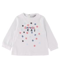 Emporio Armani Genser - Hvit m. Tekst/smileys