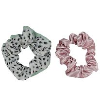 Bows By Stær By Scrunchie - 2-Pack - June - Pink/Green Leo mix