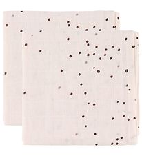 Done By Deer Mulltuch - 120x120 - 2er-Pack - Powder Dreamy Dots