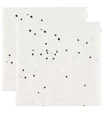 Done By Deer Swaddle - 120x120 - 2-Pack - White Dreamy Dots