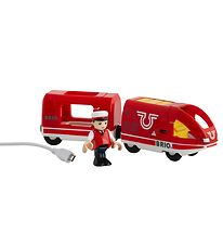 BRIO Oplaadbaar Trein m. USB-kabel - 18,9 cm - Rood 33746