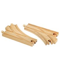 BRIO Curved Switching Tracks - 2 pcs - Wood 33346