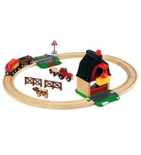 BRIO World Farm Railway Set - 20 pcs - Wood 33719