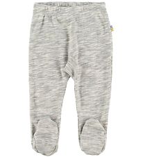 Joha Leggings w. Footies - Grey Melange