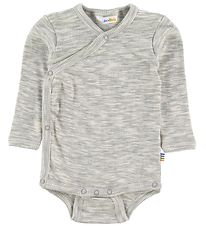 Joha Wrap Body l/s - Grey Melange