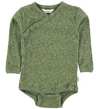 Joha Wrap Body l/s - Melange Green