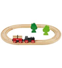 BRIO Classic Tgbana Set m. Skog - Rd/Svart 33042