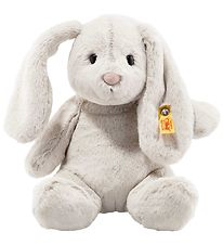 Steiff Soft Toy - Hoppie Rabbit - 28 cm - Light Grey