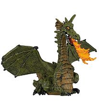 Papo Vert Cracheurs de Feu Dragon av. Ailes - l: 15,4 cm