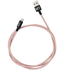 Design Letters Lightning-kabel - 1 M - Roze Poeder