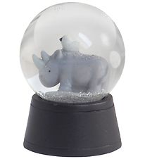 Kids by Friis Mini Schneekugel - Dm: 4 cm - Nashorn