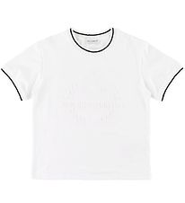 Dolce & Gabbana T-Shirt - Blanc av. Broderie
