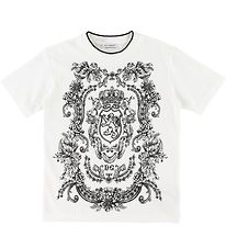 Dolce & Gabbana T-shirt - Creme m. Mnster
