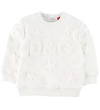 Dolce & Gabbana Sweatshirt - Weiß m. Sternen